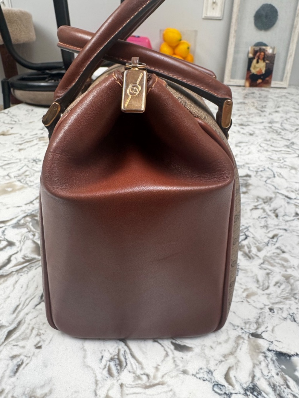 Price drop !!!!Vintage Gucci Micro GG Supreme canvas Boston bag - Picture 5 of 9